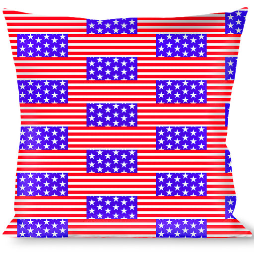 Buckle-Down Throw Pillow - Americana Stars & Stripes3 Red/White/Blue Throw Pillows Buckle-Down   