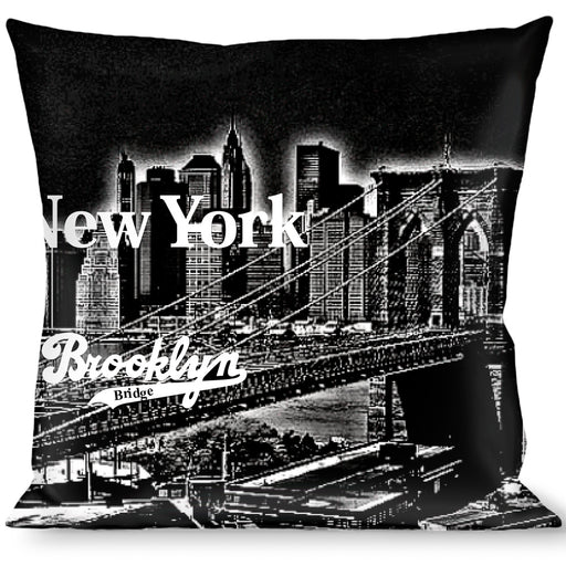 Buckle-Down Throw Pillow - Brooklyn New York Throw Pillows Buckle-Down   