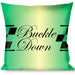 Buckle-Down Throw Pillow - Buckle-Down Cab Stripe Green/Yellow Fade Throw Pillows Buckle-Down   
