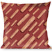 Buckle-Down Throw Pillow - Bacon Slices Red Throw Pillows Buckle-Down   