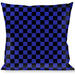 Buckle-Down Throw Pillow - Checker Black/Neon Blue Throw Pillows Buckle-Down   