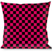 Buckle-Down Throw Pillow - Checker Black/Neon Pink Throw Pillows Buckle-Down   
