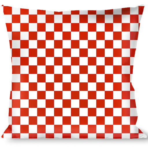 Buckle-Down Throw Pillow - Checker Red/White Throw Pillows Buckle-Down   