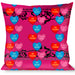Buckle-Down Throw Pillow - Candy Hearts Throw Pillows Buckle-Down   