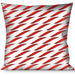 Buckle-Down Throw Pillow - Candy Cane Throw Pillows Buckle-Down   