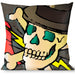 Buckle-Down Throw Pillow - Death or Glory Gray Throw Pillows Buckle-Down   