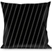 Buckle-Down Throw Pillow - Diagonal Stripes Black/Gray Throw Pillows Buckle-Down   