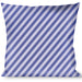 Buckle-Down Throw Pillow - Diagonal Stripes Pastel Blues Throw Pillows Buckle-Down   