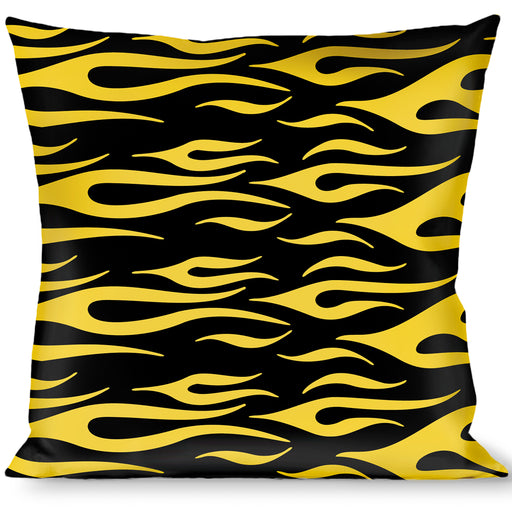 Buckle-Down Throw Pillow - Flame Yellow Throw Pillows Buckle-Down   