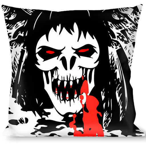 Buckle-Down Throw Pillow - Fright Night Black/White/Red Throw Pillows Buckle-Down   