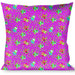 Buckle-Down Throw Pillow - Flying Owls w/Leaves Purple/Multi Color Throw Pillows Buckle-Down   