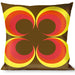 Buckle-Down Throw Pillow - Four Dot Gradient Brown/Yellow/Red Throw Pillows Buckle-Down   