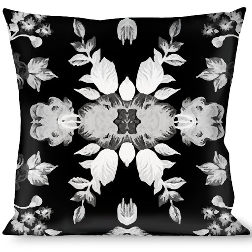 Buckle-Down Throw Pillow - Floral Collage Black/Gray/White Throw Pillows Buckle-Down   