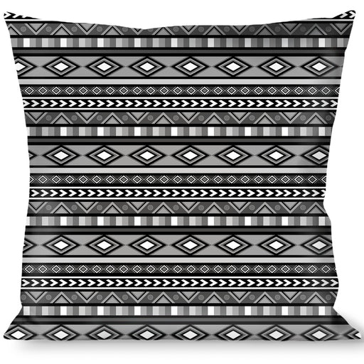 Buckle-Down Throw Pillow - Geometric5 Grays/Black/White Throw Pillows Buckle-Down   