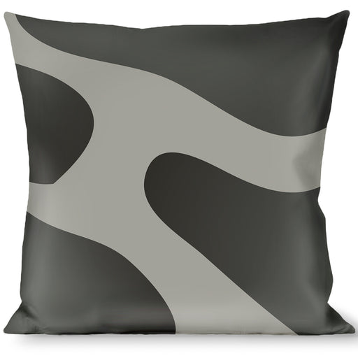 Buckle-Down Throw Pillow - Giraffe Spots Gray/Charcoal Throw Pillows Buckle-Down   