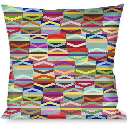 Buckle-Down Throw Pillow - Geometric10 Multi Color Throw Pillows Buckle-Down   