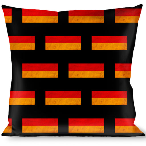 Buckle-Down Throw Pillow - German Flag Distressed Throw Pillows Buckle-Down   
