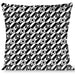 Buckle-Down Throw Pillow - Houndstooth Star Black/White Throw Pillows Buckle-Down   