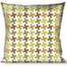 Buckle-Down Throw Pillow - Houndstooth White/Green/Brown Throw Pillows Buckle-Down   