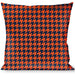 Buckle-Down Throw Pillow - Houndstooth Orange/Blue Throw Pillows Buckle-Down   