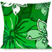 Buckle-Down Throw Pillow - Hibiscus Collage Green Shades Throw Pillows Buckle-Down   