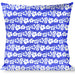 Buckle-Down Throw Pillow - Hibiscus Blue/White Throw Pillows Buckle-Down   
