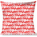 Buckle-Down Throw Pillow - Hibiscus Light Red/White Throw Pillows Buckle-Down   