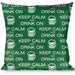 Buckle-Down Throw Pillow - KEEP CALM AND DRINK ON/Beer Green/White Throw Pillows Buckle-Down   