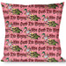 Buckle-Down Throw Pillow - Live Hard Die Young Pink Throw Pillows Buckle-Down   