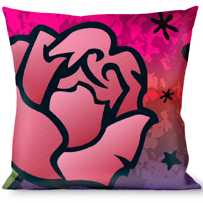 Buckle-Down Throw Pillow - Love Love Pink Throw Pillows Buckle-Down   