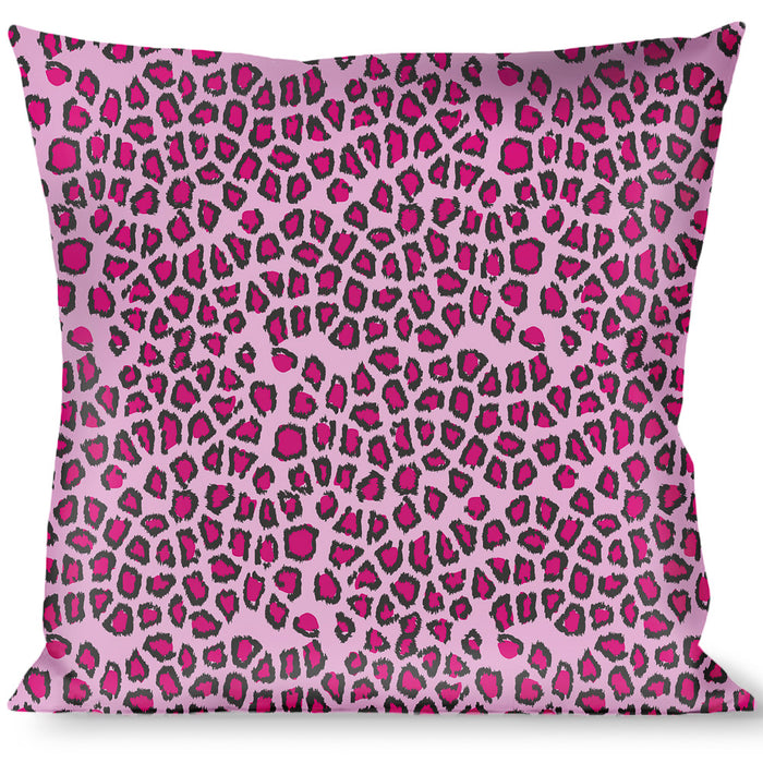 Buckle-Down Throw Pillow - Leopard C/U Pink Throw Pillows Buckle-Down   