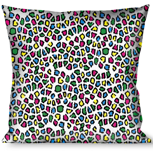 Buckle-Down Throw Pillow - Leopard White/Multi Color Throw Pillows Buckle-Down   