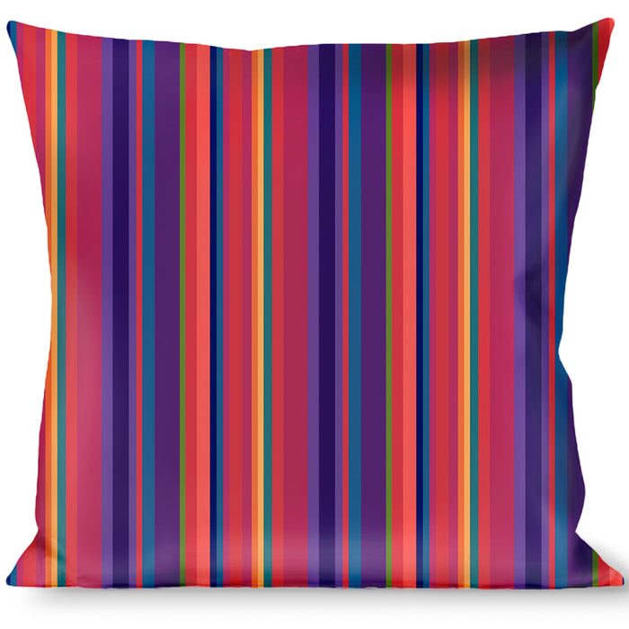 Buckle-Down Throw Pillow - Lines Reds/Purples Throw Pillows Buckle-Down   
