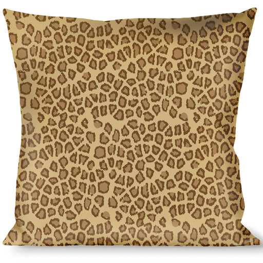 Buckle-Down Throw Pillow - Leopard Brown/Black Slash Throw Pillows Buckle-Down   