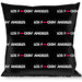 Buckle-Down Throw Pillow - LOS F*CKIN' ANGELES Mustache Black/White/Pink Throw Pillows Buckle-Down   