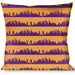 Buckle-Down Throw Pillow - Los Angeles Solid Skyline Gold/Purple Throw Pillows Buckle-Down   