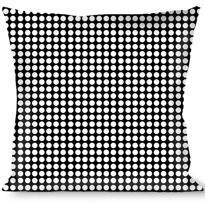 Buckle-Down Throw Pillow - Mini Polka Dots Black/White Throw Pillows Buckle-Down   
