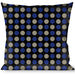 Buckle-Down Throw Pillow - Mini Polka Dots Black/Blue/Gray Throw Pillows Buckle-Down   