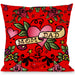 Buckle-Down Throw Pillow - Mom & Dad Red Throw Pillows Buckle-Down   