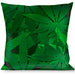 Buckle-Down Throw Pillow - Marijuana Leaves Stacked Throw Pillows Buckle-Down   