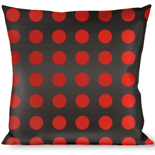 Buckle-Down Throw Pillow - Micro Polka Dots Transitions Black/Red Throw Pillows Buckle-Down   