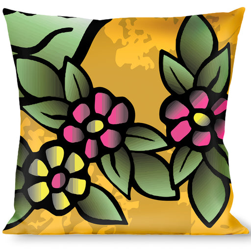 Buckle-Down Throw Pillow - Mom & Mom Yellow Throw Pillows Buckle-Down   