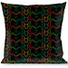 Buckle-Down Throw Pillow - Mud Flap Girls w/Star Outline Black/Multi Color Throw Pillows Buckle-Down   