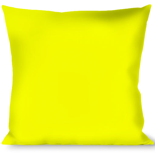 Buckle-Down Throw Pillow - Neon Yellow Print Throw Pillows Buckle-Down   