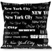 Buckle-Down Throw Pillow - New York City Black/White Throw Pillows Buckle-Down   