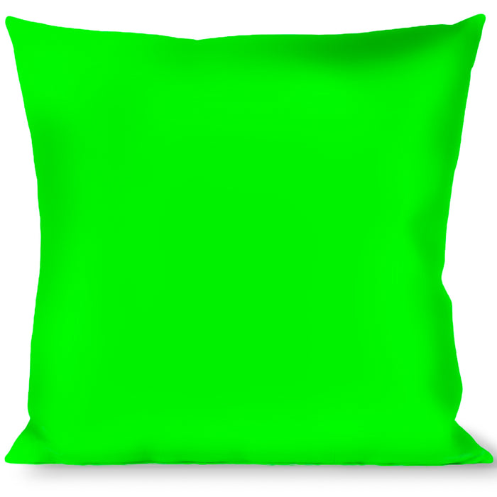 Buckle-Down Throw Pillow - Neon Green Print Throw Pillows Buckle-Down   