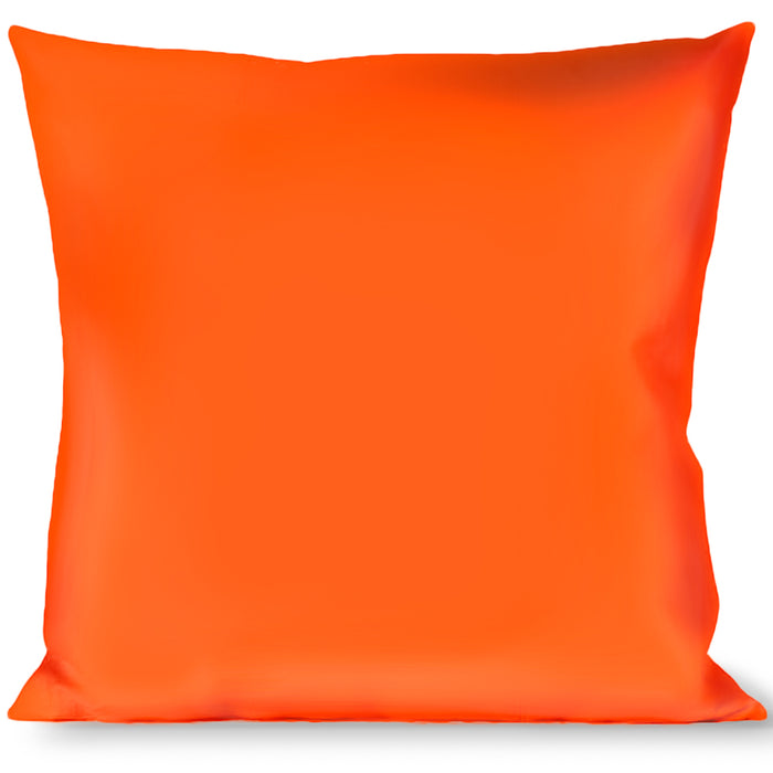 Buckle-Down Throw Pillow - Neon Orange Print Throw Pillows Buckle-Down   