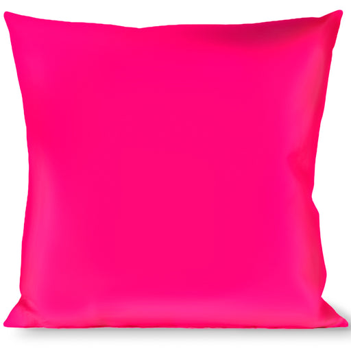 Buckle-Down Throw Pillow - Neon Pink Print Throw Pillows Buckle-Down   