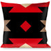 Buckle-Down Throw Pillow - Navajo Red/Black/Gray/Red Throw Pillows Buckle-Down   