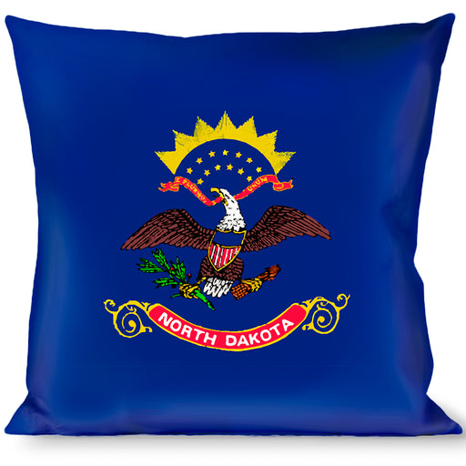 Buckle-Down Throw Pillow - North Dakota Flags Throw Pillows Buckle-Down   